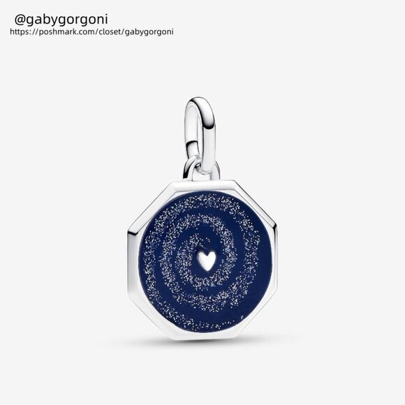 Pandora Pandora ME Galaxy Heart Medallion Charm - Picture 1 of 2